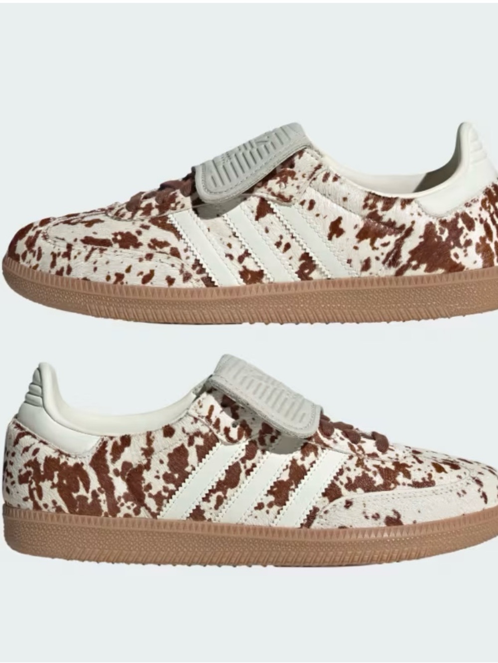 Cow Print Samba Long Tongue Shoes size 8